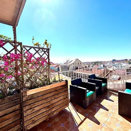 Eddie Rooftop Center דירה ליסבון